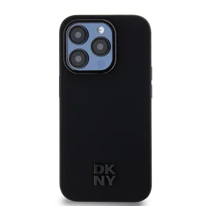 DKNY PU LEATHER Ochranný kryt Apple iPhone 14 Pro Max čierny