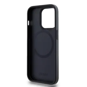 DKNY PU LEATHER Ochranný kryt Apple iPhone 14 Pro Max čierny