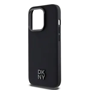 DKNY PU LEATHER Ochranný kryt Apple iPhone 14 Pro Max čierny