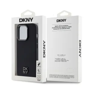 DKNY PU LEATHER Ochranný kryt Apple iPhone 14 Pro Max čierny
