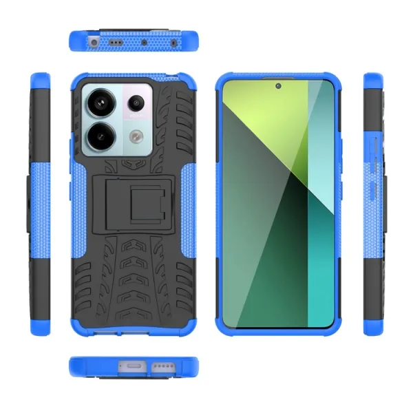 STAND Odolný ochranný kryt pre Xiaomi Redmi Note 13 Pro 5G modrý
