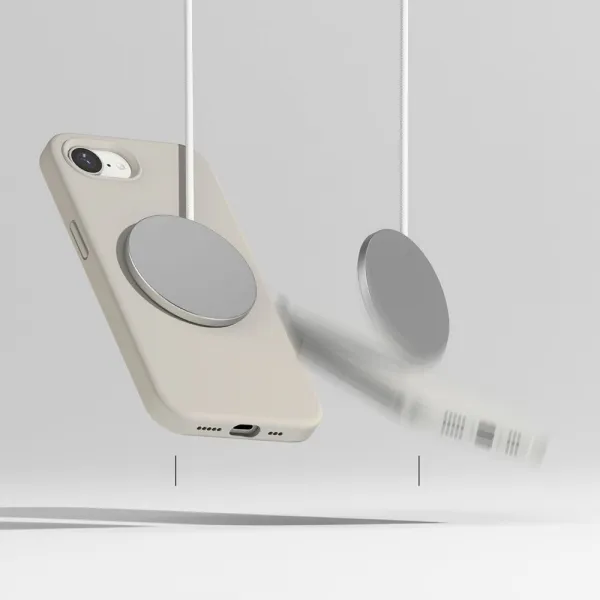 RINGKE SILICONE MAGSAFE Ochranný kryt Apple iPhone 16e / iPhone 17e STONE