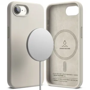 RINGKE SILICONE MAGSAFE Ochranný kryt Apple iPhone 16e / iPhone 17e STONE