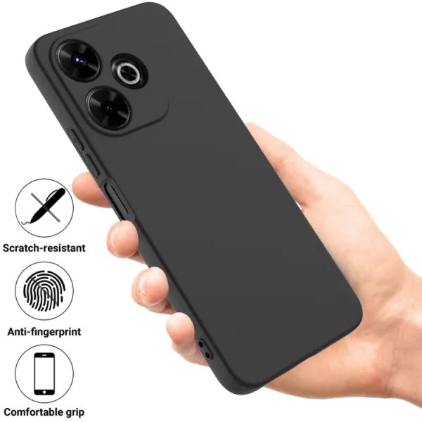 RUBBER Ochranný obal pre Xiaomi Redmi 13 čierny