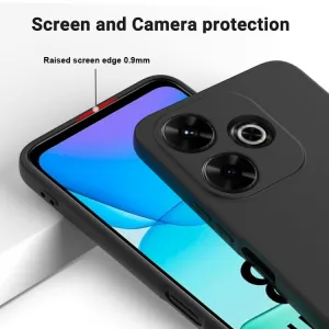 RUBBER Ochranný obal pre Xiaomi Redmi 13 čierny