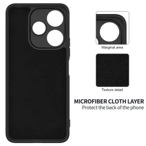 RUBBER Ochranný obal pre Xiaomi Redmi 13 čierny
