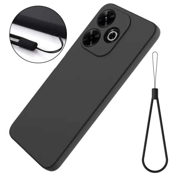 RUBBER Ochranný obal pre Xiaomi Redmi 13 čierny