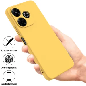 RUBBER Ochranný obal pre Xiaomi Redmi 13 žltý