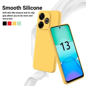 RUBBER Ochranný obal pre Xiaomi Redmi 13 žltý