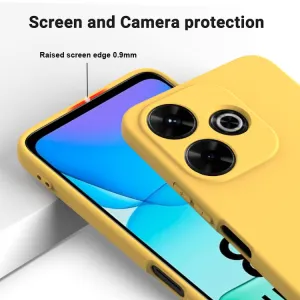 RUBBER Ochranný obal pre Xiaomi Redmi 13 žltý