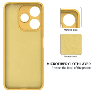 RUBBER Ochranný obal pre Xiaomi Redmi 13 žltý