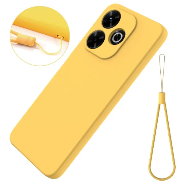 RUBBER Ochranný obal pre Xiaomi Redmi 13 žltý
