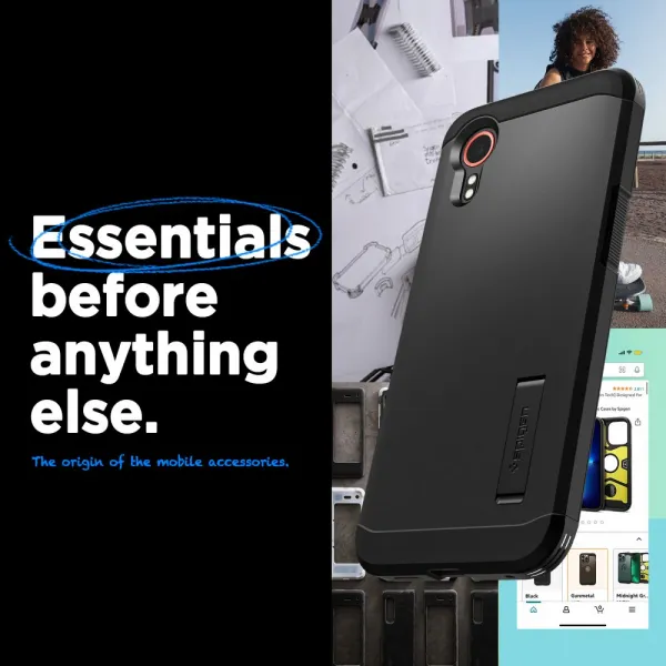 SPIGEN TOUGH ARMOR Ochranný kryt pre Samsung Galaxy Xcover 7 čierny