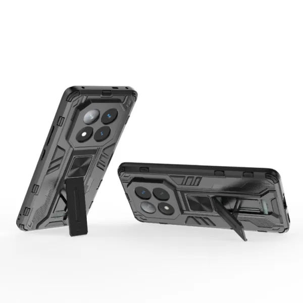 SUPERSONIC Ochranný obal so stojanom pre Xiaomi Redmi Note 14 Pro+ 5G čierny