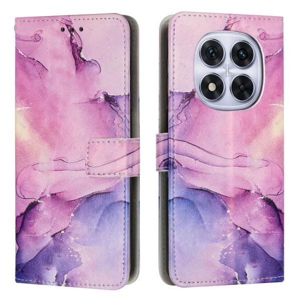 ART MARBLE Peňaženkový kryt pre Xiaomi Redmi Note 14 Pro 5G / Poco X7 PURPLE