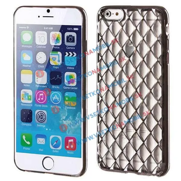 Silikónový obal iPhone 6 / 6S čierny LUXURY