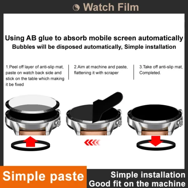 IMAK 3D Flexibilné sklo pre Huawei Watch D2
