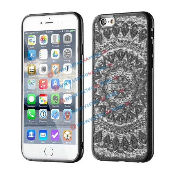 HENNA TATTOO silikónový obal Apple iPhone 6 / 6S čierny