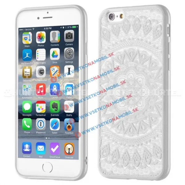 HENNA TATTOO silikónový obal Apple iPhone 6 / 6S biely