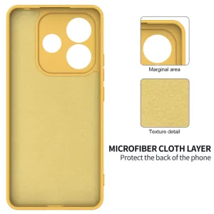 RUBBER Ochranný obal pre Xiaomi Redmi Note 14 5G žltý