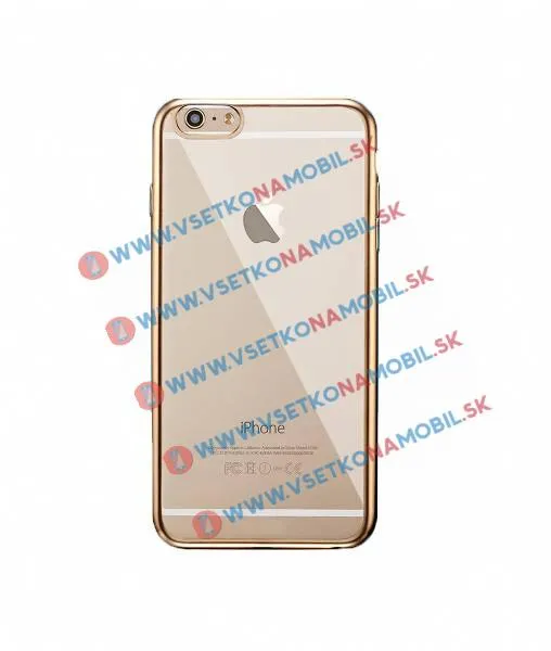 Silikónový obal iPhone 6 / 6S zlatý METALLIC