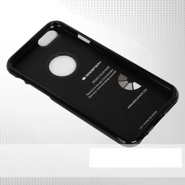 MERCURY JELLY gumený obal Apple iPhone 6 / 6S čierny