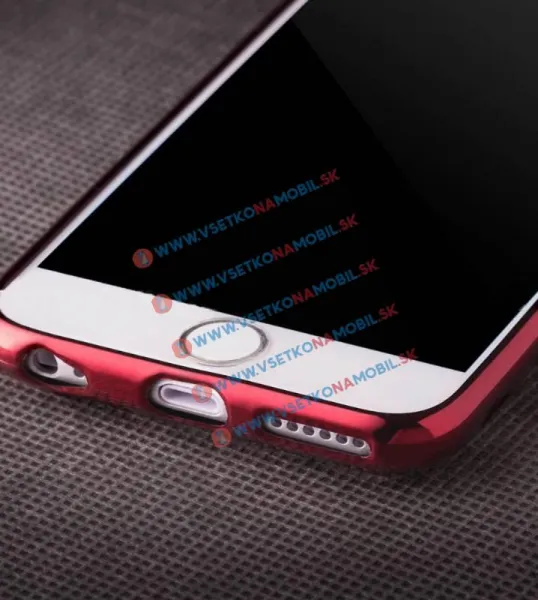 GLAMOUR Gumený vzorovaný obal iPhone 6 / 6S ružový