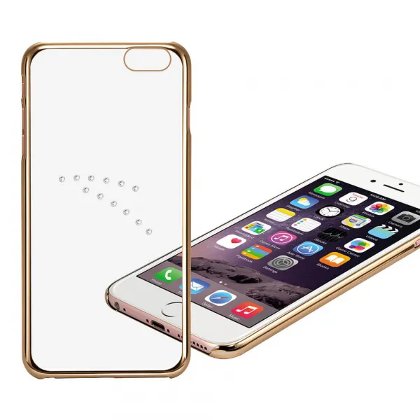 X-FITTED SWAROVSKI obal Apple iPhone 6 / 6S zlatý (0001)