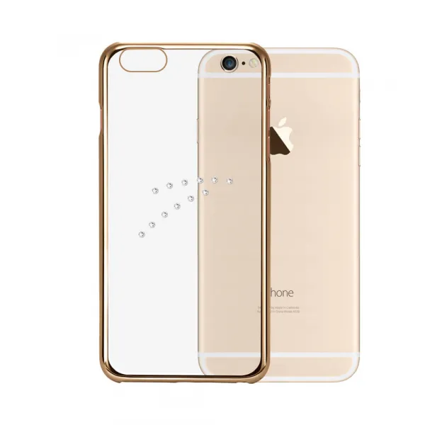 X-FITTED SWAROVSKI obal Apple iPhone 6 / 6S zlatý (0001)