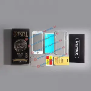 REMAX Silikónový obal + 3D ochranné sklo Apple iPhone 7 / iPhone 8 biele