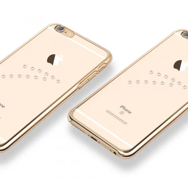 X-FITTED SWAROVSKI obal Apple iPhone 6 / 6S zlatý (0001)