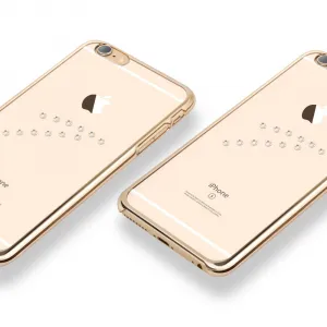 X-FITTED SWAROVSKI obal Apple iPhone 6 / 6S zlatý (0001)