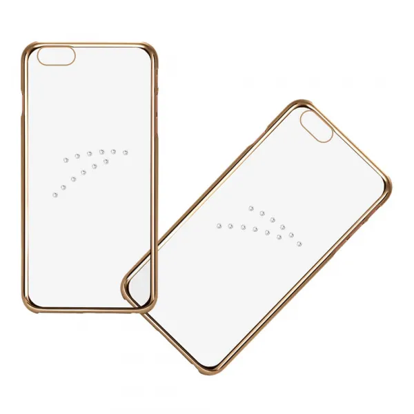 X-FITTED SWAROVSKI obal Apple iPhone 6 / 6S zlatý (0001)