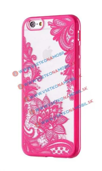 HENNA FLOWERS silikónový obal Apple iPhone 6 / 6S ružový