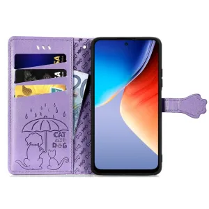 ART ANIMALS Peňaženkový obal pre Blackview A96 fialový