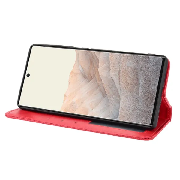 BUSINESS Peňaženkový kryt pre Google Pixel 6 Pro červený