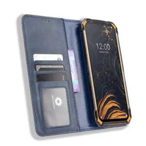 BUSINESS Peňaženkový kryt pre Doogee S88 Pro / S88 Plus modrý