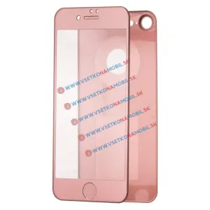 3D ALU Temperované sklo (PREDNÉ + ZADNÉ) Apple iPhone 7 ružové