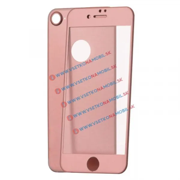 3D ALU Temperované sklo (PREDNÉ + ZADNÉ) Apple iPhone 7 ružové