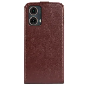 Vyklápacie puzdro pre Motorola Moto G85 5G hnedé