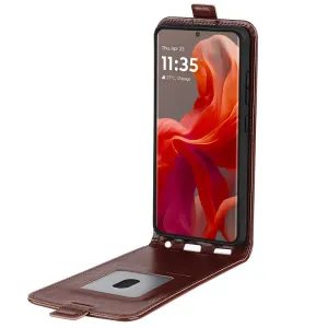 Vyklápacie puzdro pre Motorola Moto G85 5G hnedé
