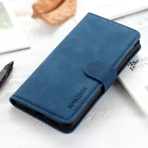 KHAZNEH RETRO Zaklápacie puzdro pre Motorola Moto G85 5G modré