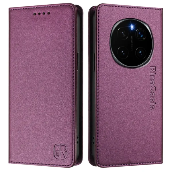 RINA Zaklápacie puzdro pre Honor Magic7 Pro 5G tmavofialové