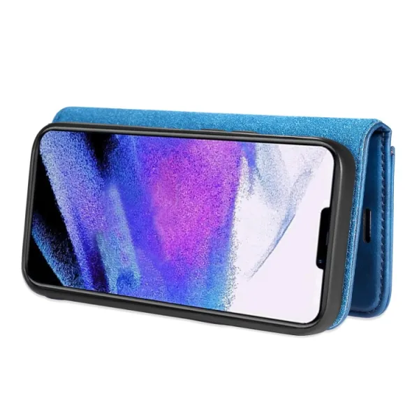 DG.MING Peňaženkový obal 2v1 Apple iPhone 13 Pro Max modrý