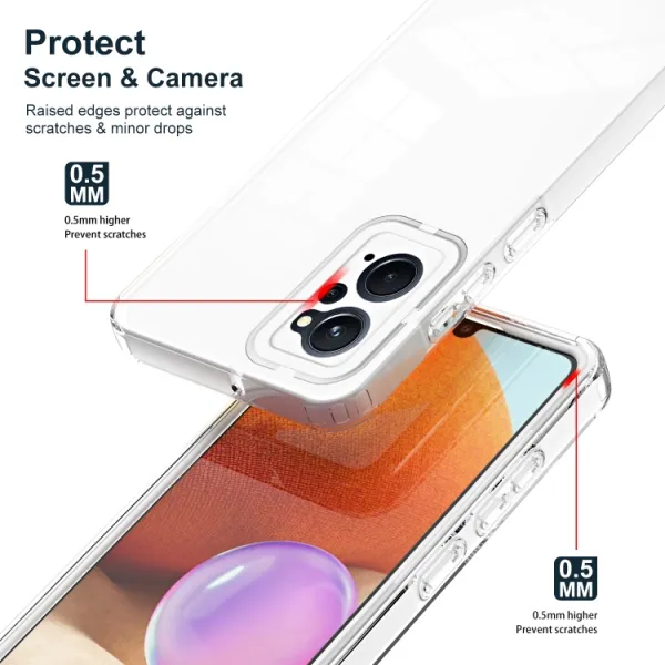 CRYSTAL Ochranný kryt pre Oppo A96 biely