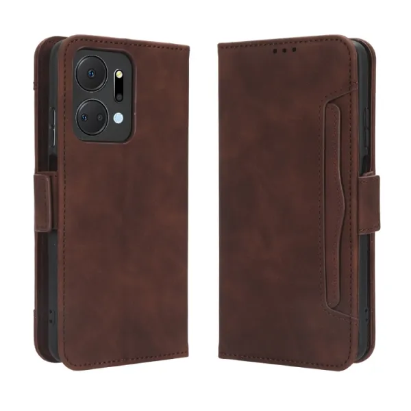 SLOT Peňaženkový obal pre Honor X7a hnedý