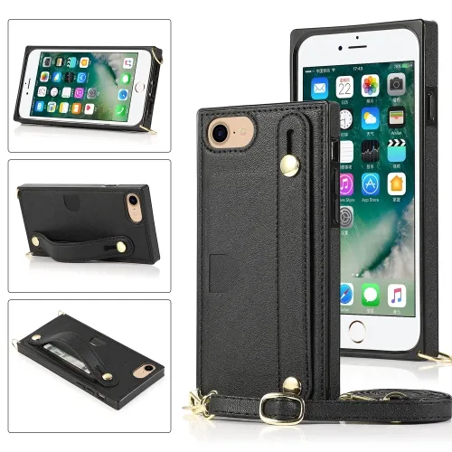 STRAP Kryt s remienkom Apple iPhone 7 / iPhone 8 / iPhone SE 2022 / 2020 čierny