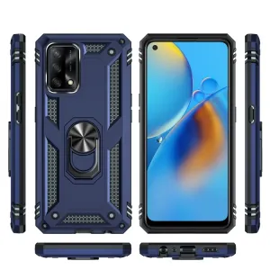 RING Obal s držiakom pre Oppo A74 modrý