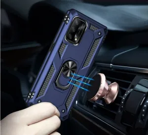 RING Obal s držiakom pre Oppo A74 modrý