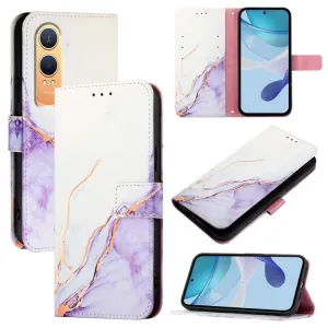 ART MARBLE Peňaženkový kryt pre OnePlus Nord CE 4 Lite 5G WHITE PURPLE